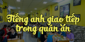 tieng anh giao tiep trong quan an